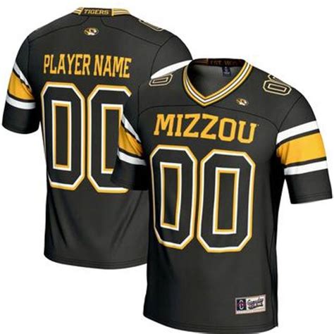 men's nike black missouri tigers pick-a-player nil replica football jersey|missouri football shirts.